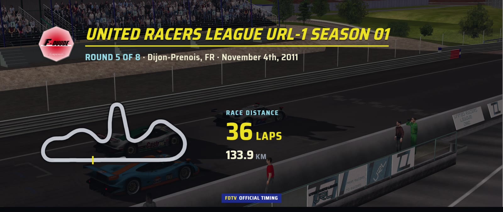 Session preview for round 5 of 8 at Dijon-Prenois, November 4th 2011, 36 laps, 133.9 km